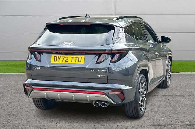 Hyundai TUCSON 1.6 h T-GDi N Line S SUV 5dr Petrol Hybrid Auto Euro 6 (s/s) (230 ps) DARK KNIGHT GREY