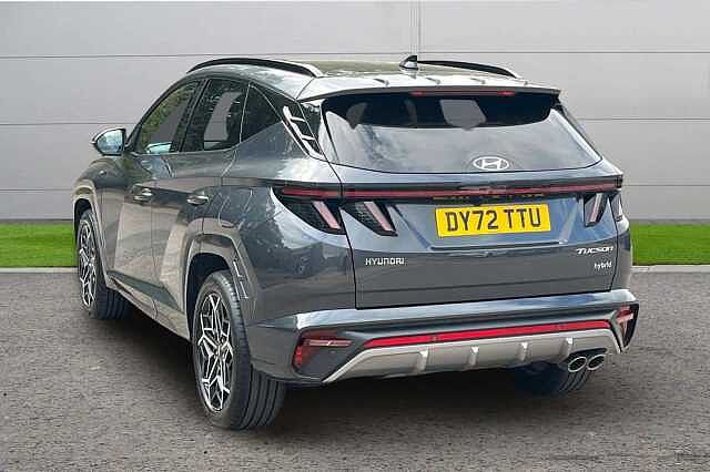 Hyundai TUCSON 1.6 h T-GDi N Line S SUV 5dr Petrol Hybrid Auto Euro 6 (s/s) (230 ps) DARK KNIGHT GREY