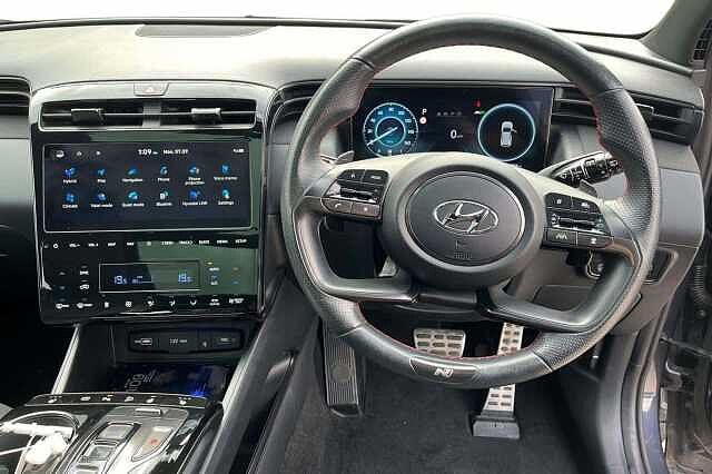 Hyundai TUCSON 1.6 h T-GDi N Line S SUV 5dr Petrol Hybrid Auto Euro 6 (s/s) (230 ps) DARK KNIGHT GREY