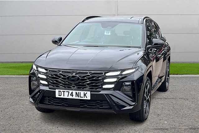 Hyundai TUCSON 1.6 T-GDi N Line S SUV 5dr Petrol Hybrid Auto Euro 6 (s/s) (215 ps) Black