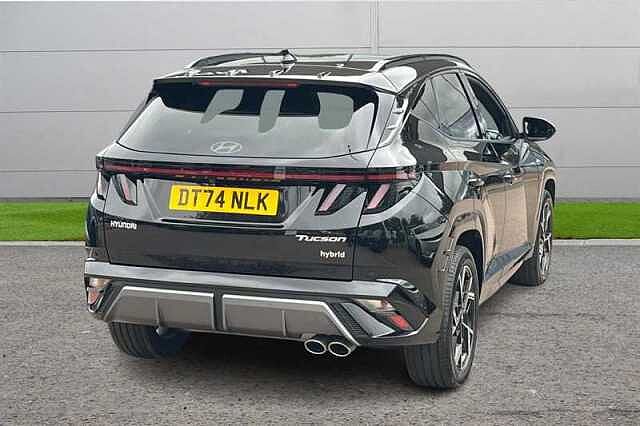 Hyundai TUCSON 1.6 T-GDi N Line S SUV 5dr Petrol Hybrid Auto Euro 6 (s/s) (215 ps) Black