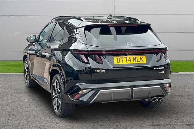 Hyundai TUCSON 1.6 T-GDi N Line S SUV 5dr Petrol Hybrid Auto Euro 6 (s/s) (215 ps) Black
