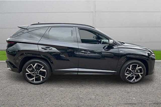 Hyundai TUCSON 1.6 T-GDi N Line S SUV 5dr Petrol Hybrid Auto Euro 6 (s/s) (215 ps) Black