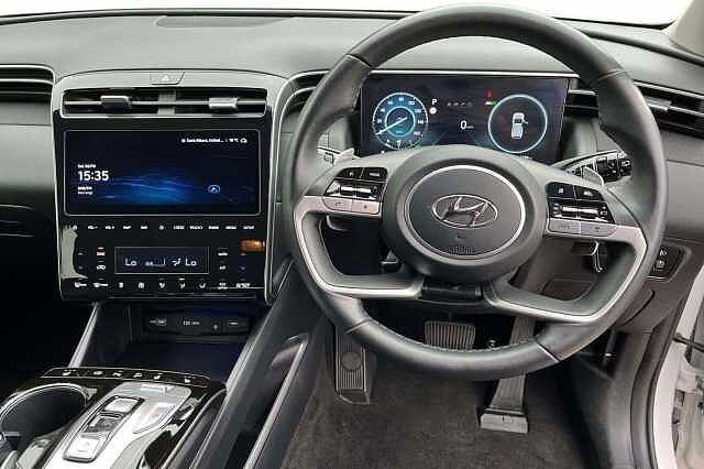 Hyundai TUCSON 1.6 h T-GDi Premium SUV 5dr Petrol Hybrid Auto Euro 6 (s/s) (230 ps) ATLAS WHITE
