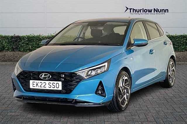 Hyundai I20 1.0 T-GDi MHEV Premium Hatchback 5dr Petrol Hybrid Manual Euro 6 (s/s) (100 ps) Aqua Turquoise