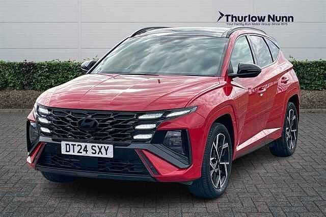 Hyundai TUCSON 1.6 T-GDi N Line S SUV 5dr Petrol Hybrid Auto Euro 6 (s/s) (215 ps) Red