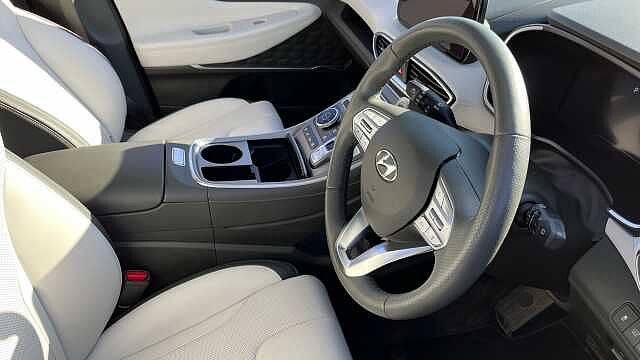 Hyundai SANTA FE 1.6 TGDi Hybrid Ultimate = LUX 5dr 4WD Auto White Cream