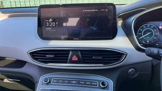 Hyundai SANTA FE 1.6 TGDi Hybrid Ultimate = LUX 5dr 4WD Auto White Cream