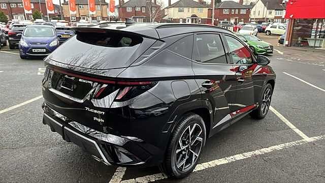 Hyundai TUCSON 1.6 T-GDi 13.8kWh N Line SUV 5dr Petrol Plug-in Hybrid Auto Euro 6 (s/s) (253 ps Black
