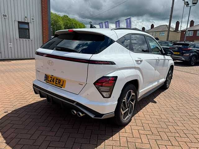 Hyundai KONA 1.6 h-GDi N Line S SUV 5dr Petrol Hybrid DCT Euro 6 (s/s) (141 ps) White