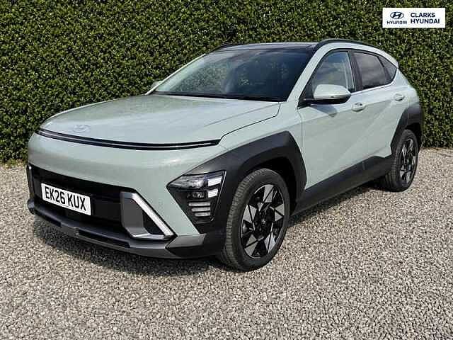 Hyundai KONA 1.6 h-GDi Ultimate SUV 5dr Petrol Hybrid DCT Euro 6 (s/s) (138 ps) Green