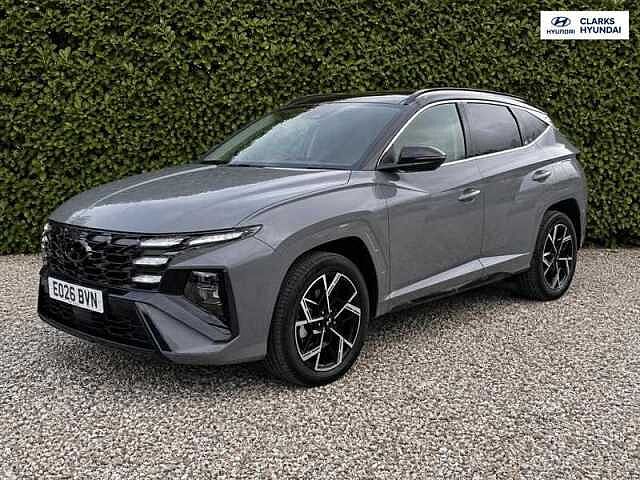 Hyundai TUCSON 1.6T N Line S SUV 5dr Petrol Hybrid Auto Euro 6 (s/s) (239 ps) Grey