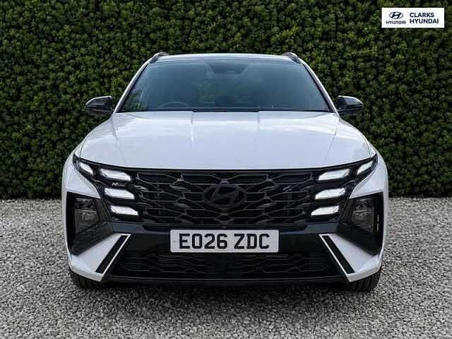 Hyundai TUCSON 1.6T N Line S SUV 5dr Petrol Hybrid Auto Euro 6 (s/s) (239 ps) White
