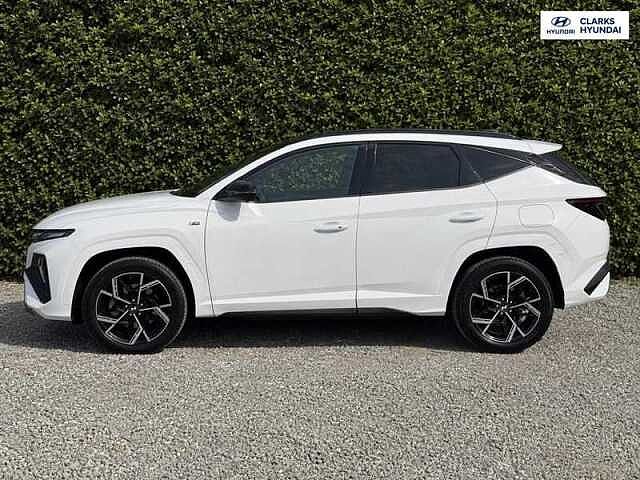 Hyundai TUCSON 1.6T N Line S SUV 5dr Petrol Hybrid Auto Euro 6 (s/s) (239 ps) White