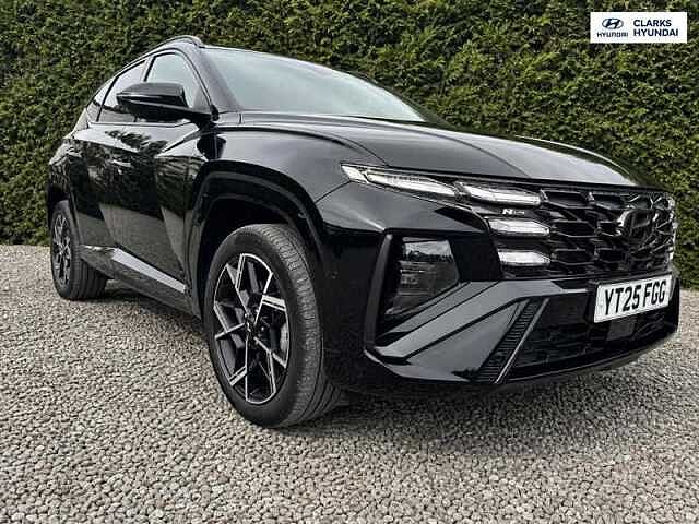 Hyundai TUCSON 1.6 T-GDi N Line S SUV 5dr Petrol Hybrid Auto Euro 6 (s/s) (215 ps) Black