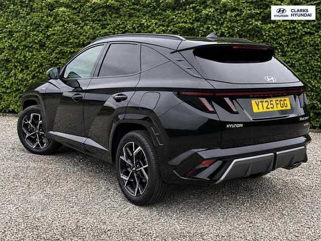 Hyundai TUCSON 1.6 T-GDi N Line S SUV 5dr Petrol Hybrid Auto Euro 6 (s/s) (215 ps) Black