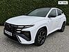 Hyundai TUCSON 1.6 T-GDi N Line S SUV 5dr Petrol Hybrid Auto Euro 6 (s/s) (215 ps) White